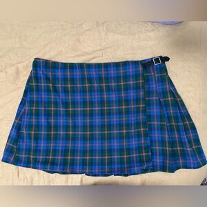 Old Navy High-Waisted Pleated Buckled Wrap-Front Mini Skirt